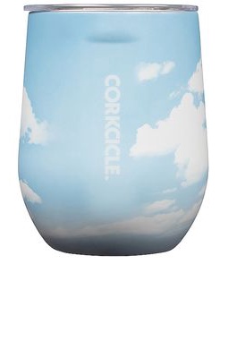 Corkcicle Stemless Cup 12oz in Baby Blue.