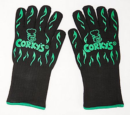 Corky's Pair of Professional High TemperatureGrill Gloves