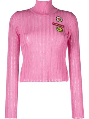 CORMIO Anna badge-embroidered jumper - Pink