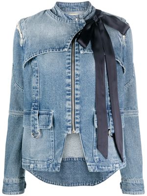CORMIO denim asymmetric jacket - Blue