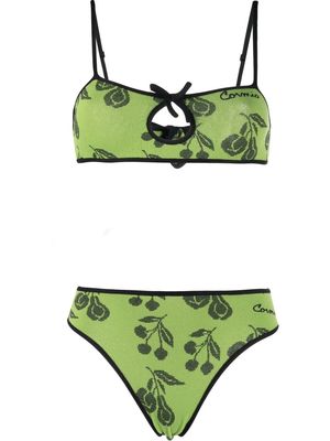 CORMIO graphic-print bikini set - Green