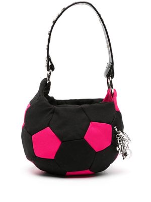 CORMIO La Fusbal logo-charm bucket bag - Black