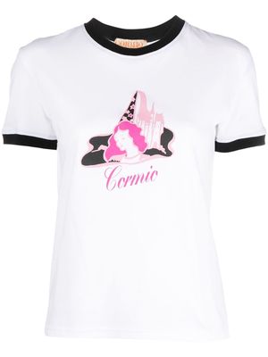 CORMIO logo-print cotton T-shirt - White