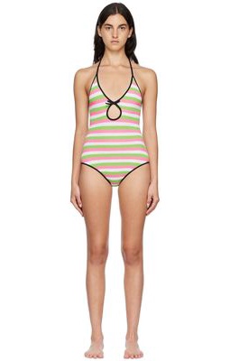 Cormio Pink & Green Melissa One-Piece Swimsuit