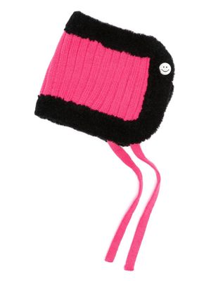 CORMIO two-tone wool bonnet - Pink