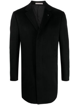 Corneliani cashmere mid-length coat - Black