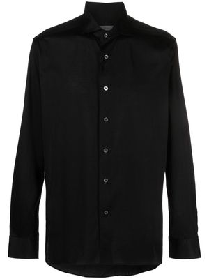 Corneliani classic-collar cotton shirt - Black