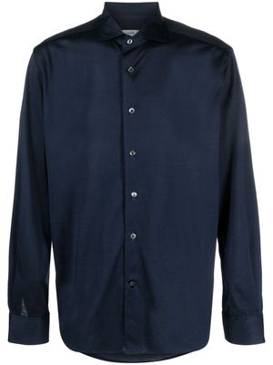 Corneliani classic-collar cotton shirt - Blue