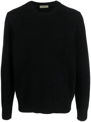 Corneliani crew-neck wool jumper - Black