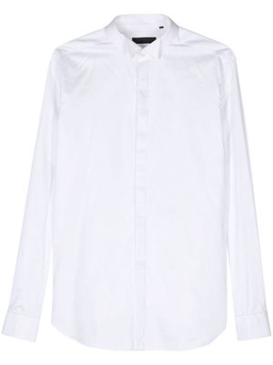 Corneliani Diplomat-collar cotton shirt - White