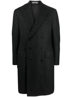 Corneliani double-breasted cashmere coat - Grey