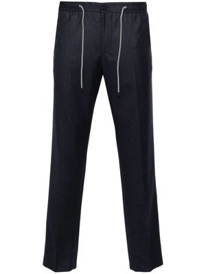 Corneliani drawstring-waist tailored trousers - Blue