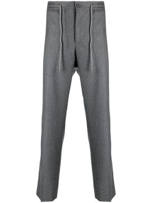 Corneliani drawstring-waist tailored trousers - Grey