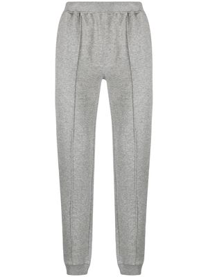 Corneliani elastic-waist straight-leg track pants - Grey