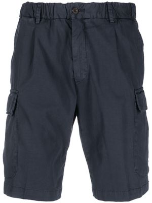 Corneliani elasticated-waist cargo shorts - Blue