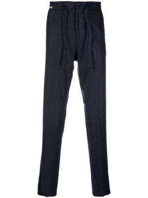 CORNELIANI elasticated-waist wool trousers - Blue