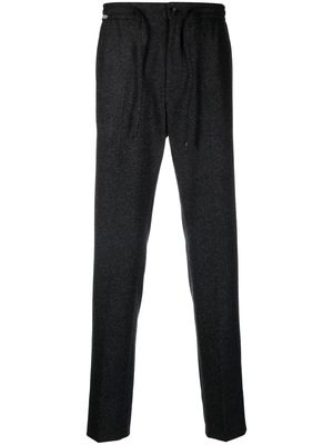 CORNELIANI elasticated-waist wool trousers - Grey
