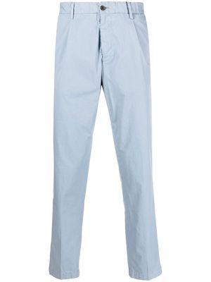 Corneliani elasticated-waistband chino trousers - Blue