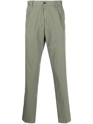 Corneliani elasticated-waistband chino trousers - Green