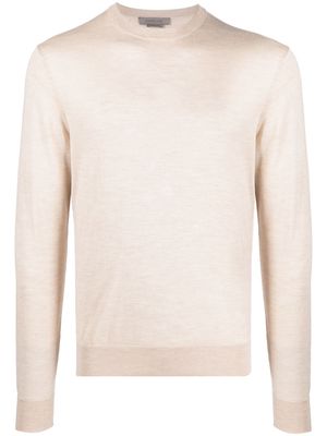 Corneliani fine-knit long-sleeve jumper - Neutrals