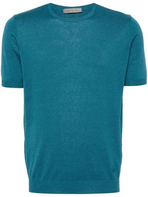 Corneliani fine-knit T-shirt - Blue