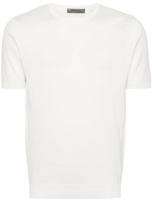 Corneliani fine-knit T-shirt - White