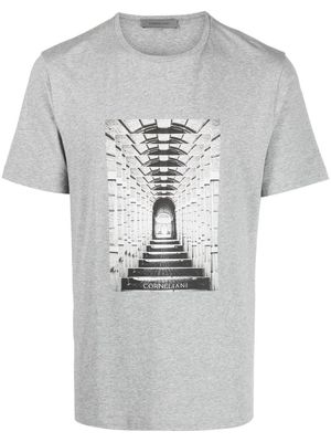 Corneliani graphic-print T-shirt - Grey