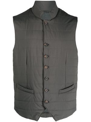 Corneliani high-neck button-up waistcoat - Grey