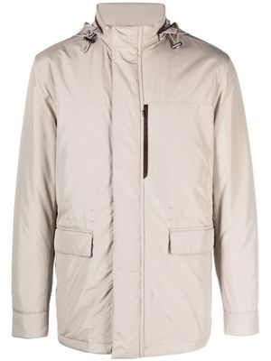 Corneliani high-neck lightweight jacket - Neutrals