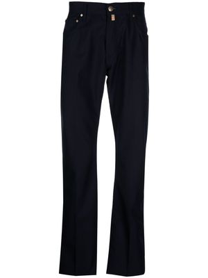 Corneliani high-waist straight-leg trousers - Blue