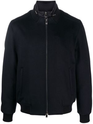 Corneliani layered zip-up jacket - Blue