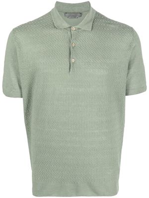 Corneliani linen polo shirt - Green