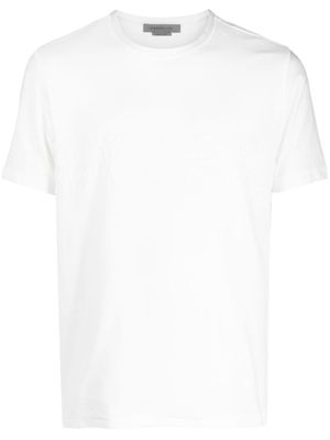 Corneliani logo-lettering cotton T-shirt - White