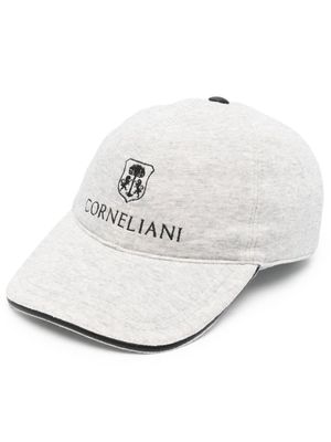 Corneliani logo-print baseball cap - Grey