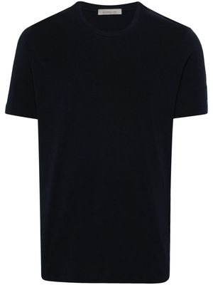 Corneliani logo-ptach cotton T-shirt - Blue