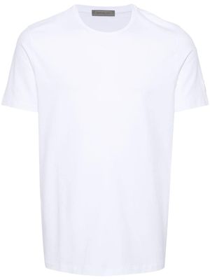Corneliani logo-ptach cotton T-shirt - White