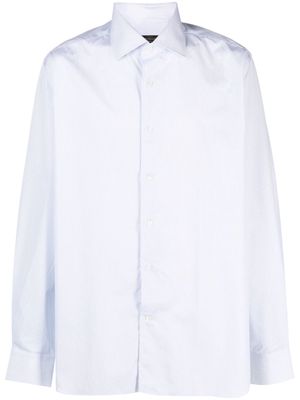 Corneliani long-sleeve poplin shirt - Blue