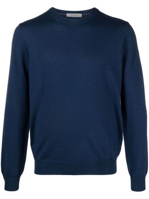 Corneliani long-sleeve virgin wool jumper - Blue