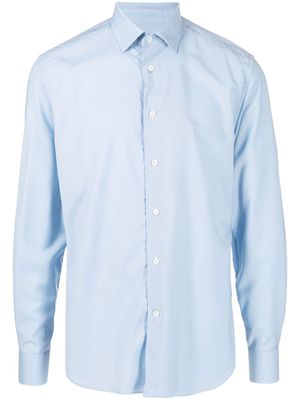 Corneliani long-sleeve wool shirt - Blue