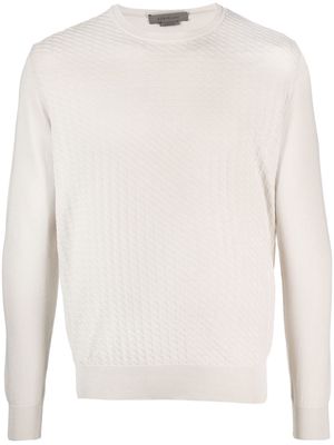 Corneliani long-sleeved cotton sweatshirt - Neutrals