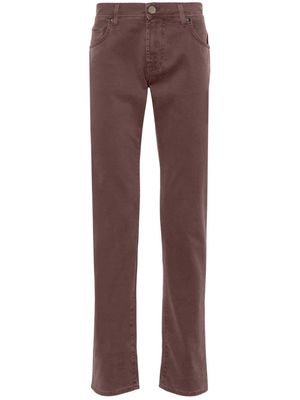 Corneliani low-rise tapered jeans - Brown