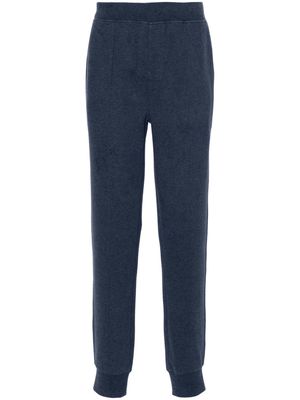 Corneliani mélange-effect track pants - Blue