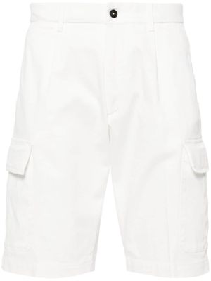 Corneliani mid-rise cargo shorts - White