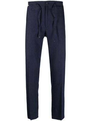 Corneliani mid-rise straight-leg trousers - Blue