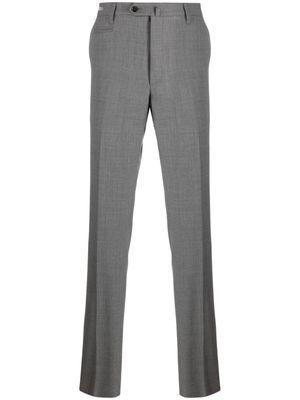 Corneliani off-centre button-fastening tailored trousers - Grey