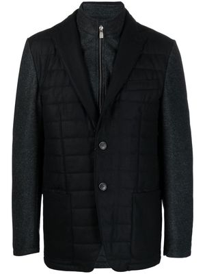 Corneliani padded panel blazer - Black