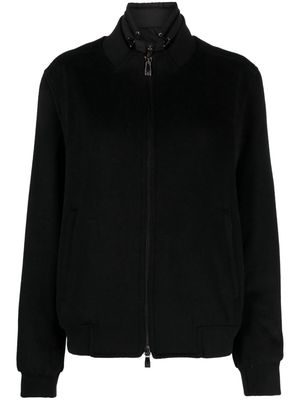 Corneliani panelled bomber jacket - Black