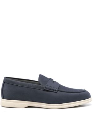 Corneliani penny-slot leather loafers - Blue