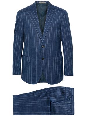 Corneliani pinstriped single-breasted suit - Blue