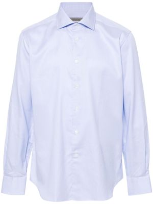Corneliani polka-dot cotton shirt - Blue